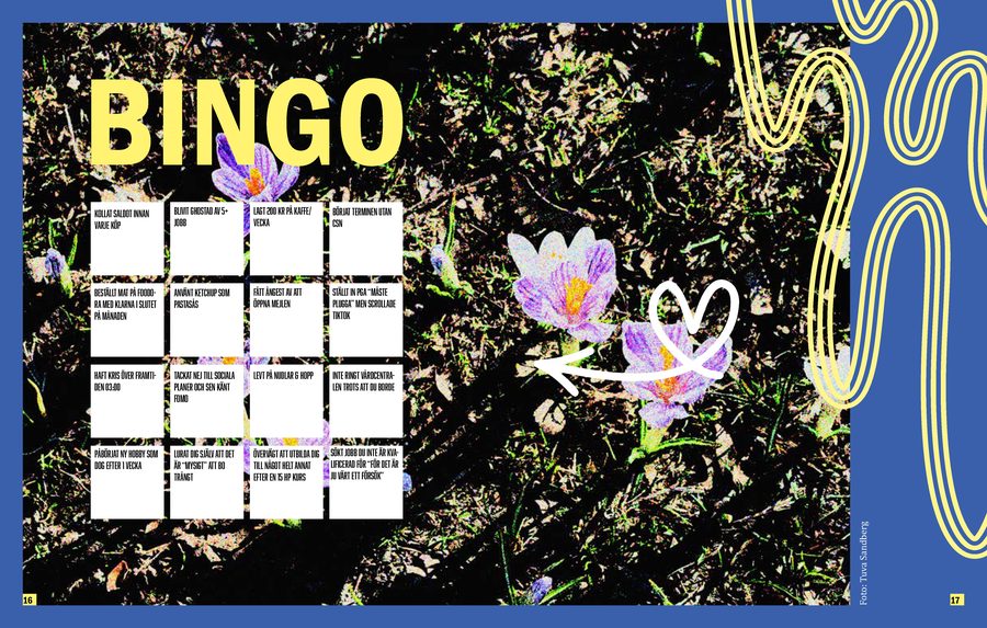 Uppslag med bingo-spel ur Solglimt